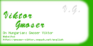 viktor gmoser business card